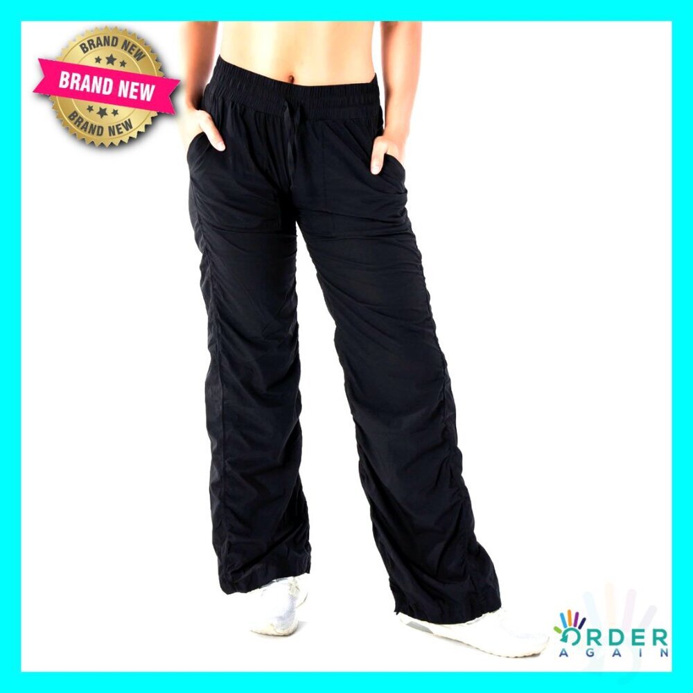 Lightweight Wrinkle Resistant Travel Pants Yoga Dance Studio UV Protection